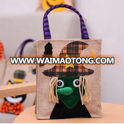 Halloween Candy Canvas Bag Pumpkin Head Gift bag