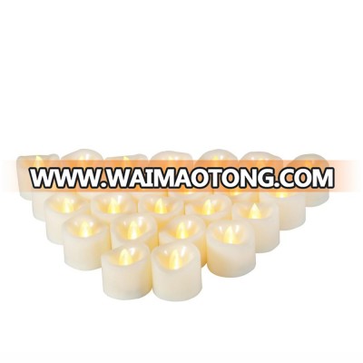 LED Yellow Flickering Flameless Tealight Candles Wholesale White Small Candle Tea Lights with Remote Operate